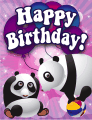 Pandas Small Birthday Card