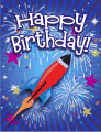 Rocket Small Birthday Card