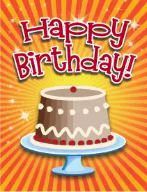 Cake Small Birthday Card