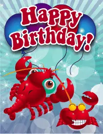 Crabs Small Birthday Card
