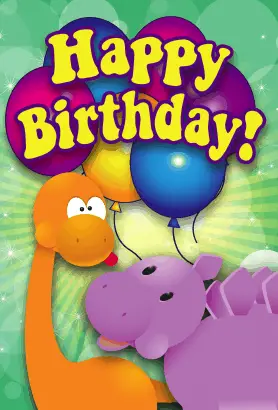 Dinosaur Birthday Card