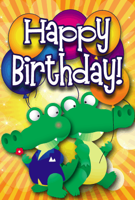 Gators Birthday Card