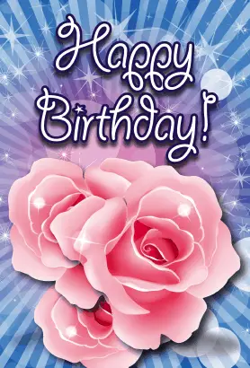 Roses Birthday Card