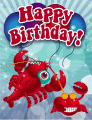 Crabs Small Birthday Card birthday cards